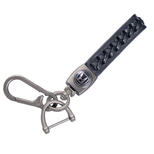 Брелок джгут Honda (Хонда) з карабіном чорний 153456 - Keychain - Фото 1 Брелок джгут Honda (Хонда) з карабіном чорний 153456 - Keychain - изображение 1