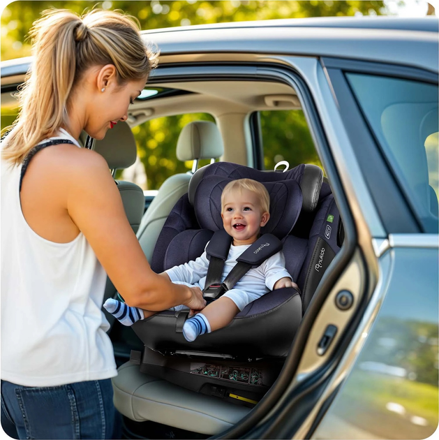 Автокрісло Nukido Aero Line 0-36 кг ISOFIX Чорно-синє (5903890626686) - зображення 9