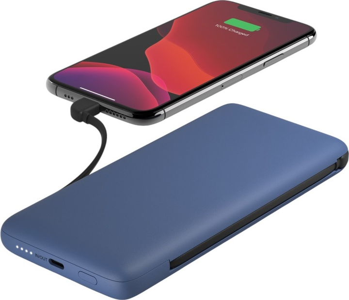УМБ Belkin BoostCharge Plus 10000 mAh 23W Built-In USB-C Lightning Blue (BPB006BTBLU) - зображення 3