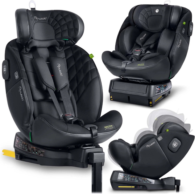 Автокрісло Nukido Aero Line 0-36 кг ISOFIX Чорне (5903890626662) - зображення 2