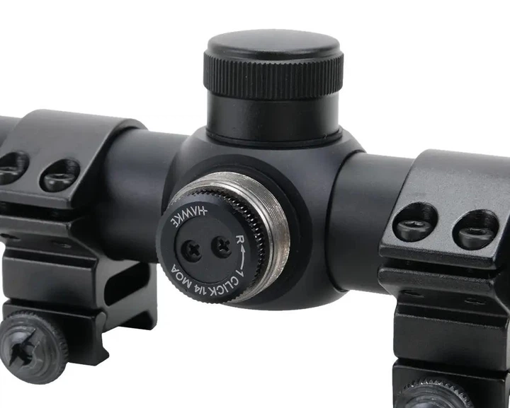 Прицел оптический Hawke Fast Mount 3-12x50 AO сетка Mil Dot с подсветкой. Кольца на Weaver - изображение 3