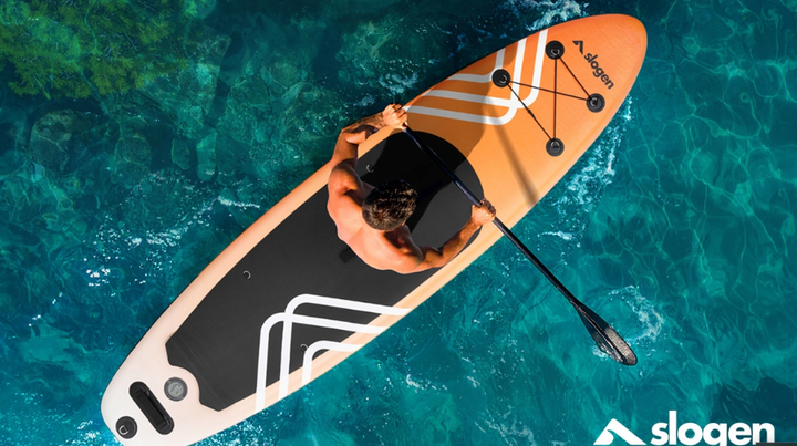Надувна SUP-дошка Slogen RELAX 320 см (PRO), комплект 12-в-1: весло 2-в-1 (SUP/каяк), сидіння, насос з манометром, рюкзак XL, повідець 360°, кріплення GoPro, центральний плавник Smart Lock - изображение 6