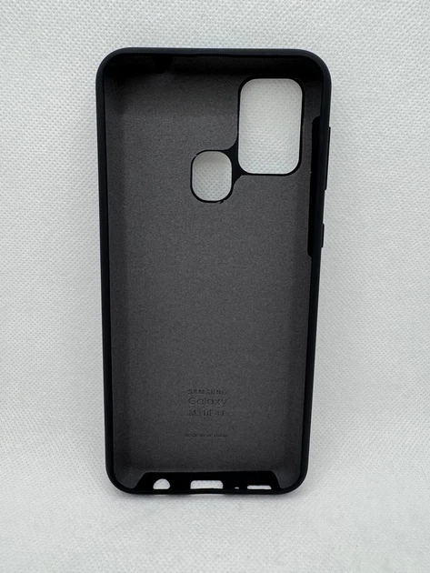 Чехол Silicone Cover Full для Samsung Galaxy M31 Черный - изображение 3