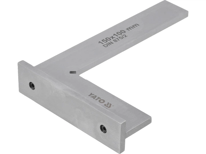 Kątownik ślusarski YATO ze stopką 150 x 100 mm kl. II (YT-70762) - obraz 3