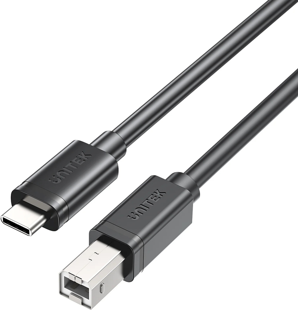 Kabel Unitek USB-C - USB-B 1 m Black (C14140ABK03-1M) - obraz 1