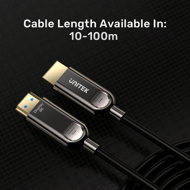 Kabel Unitek HDMI - HDMI 100 m Black (C11085GY01-100M) - obraz 8