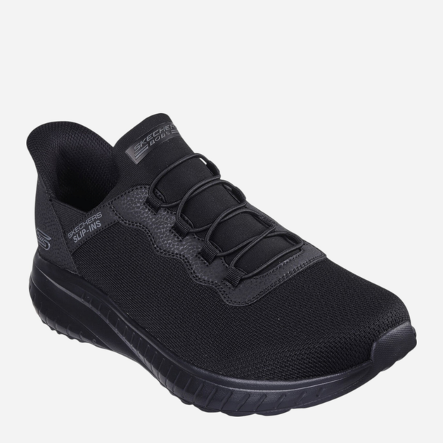 Чоловічі кросівки Skechers Bobs Squad Chaos Daily Hype 118300-BBK 43 Чорні (196989774350) - зображення 2