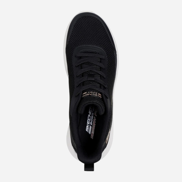 Sneakersy damskie Skechers Bobs Squad Waves Still Wading 117483-BLK 38.5 Czarne (197976454033) - obraz 4