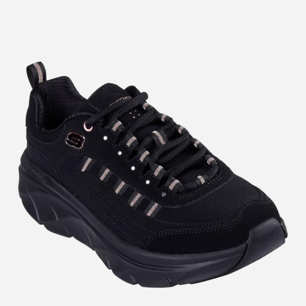 Sneakersy damskie Skechers D`lux Walker 2.0 Golden Step 150106-BKRG 41 Czarne (197976804906) - obraz 4