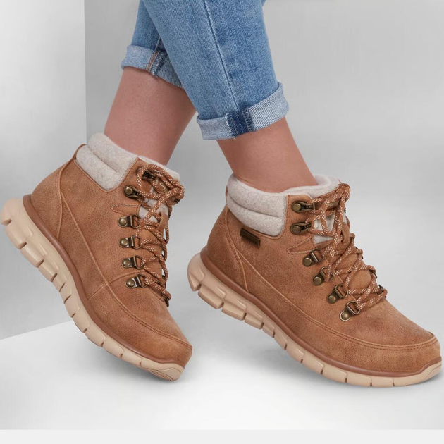 Жіночі зимові черевики Skechers Synergy Cool Seeker 167425-CSNT 39.5 Коричневі (196642116565) - зображення 2