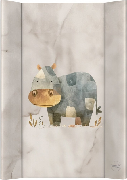 Mata do przewijania Ceba Baby Ultra Light twarda Cosy Hippo 50 x 70 cm (5907672345178) - obraz 1