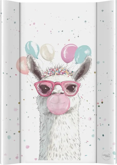 Матрац сповивальний Ceba Baby Ultra Light твердий Crazy Lama 50 x 70 см (5907672345185) - зображення 1