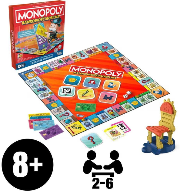 Настільна гра Hasbro Монополія: Мобільний банкінг (польське видання) (5010996344717) - зображення 2