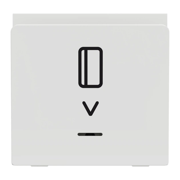Вимикач картковий Schneider Electric Unica New з підсвіткою 2 модулі білий NU328318 - зображення 2