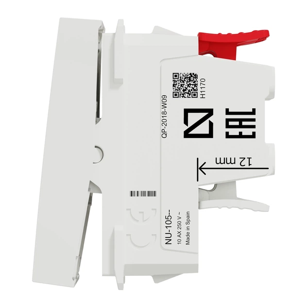 Переключатель перекрёстный Schneider Electric Unica New 1 модуль белый NU310518 - изображение 2
