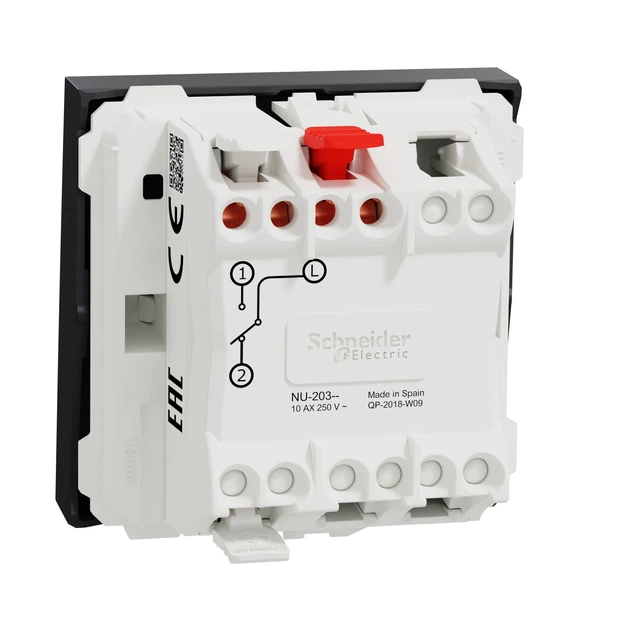 Переключатель одноклавишный Schneider Electric Unica New 2 модуля антрацит NU320354 - Фото 7 Переключатель одноклавишный Schneider Electric Unica New 2 модуля антрацит NU320354 - изображение 7