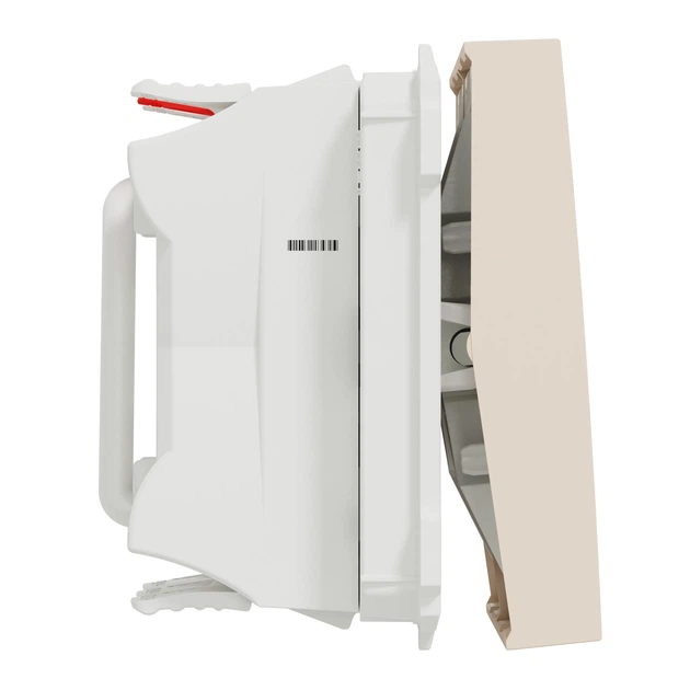 Переключатель двухклавишный Schneider Electric Unica New 2 модуля бежевый NU321344 - изображение 6