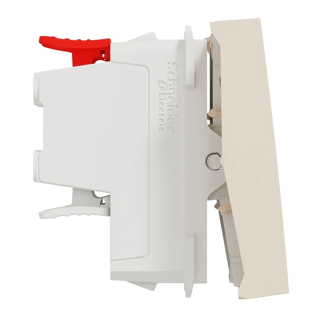 Переключатель перекрёстный Schneider Electric Unica New 2 модуля бежевый NU320544 - изображение 5