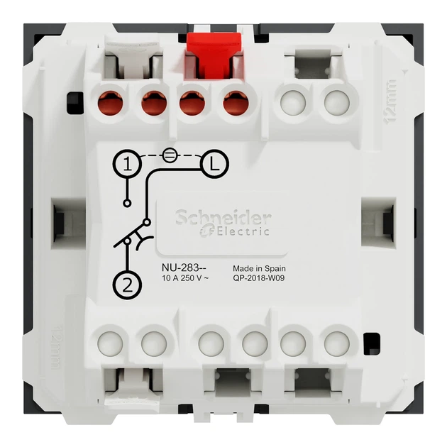 Вимикач картковий Schneider Electric Unica New з підсвіткою 2 модулі антрацит NU328354 - зображення 8