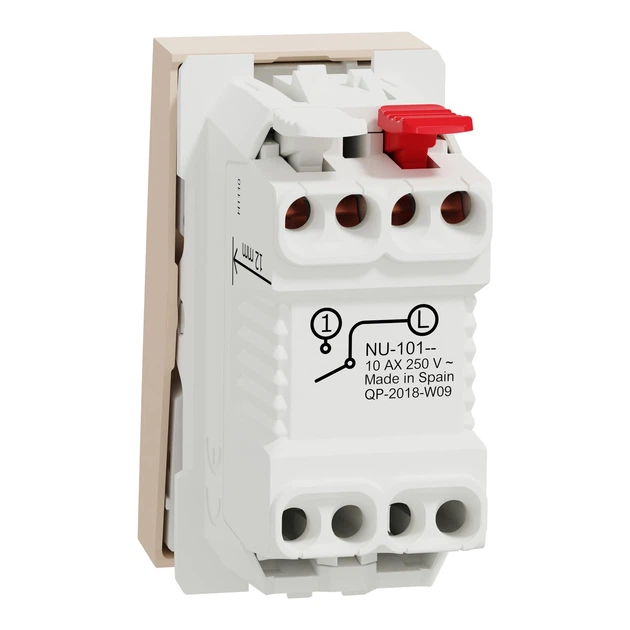 Выключатель Schneider Electric Unica New 1 модуль бежевый NU310144 - изображение 3