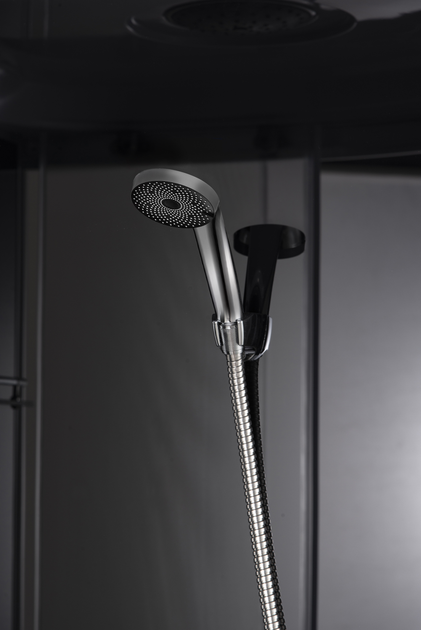 Бокс душовий з гідромасажем Mixxus STRONG SBH01-90x90x215-FB SATIN з високим піддоном (MI6888) - изображение 2