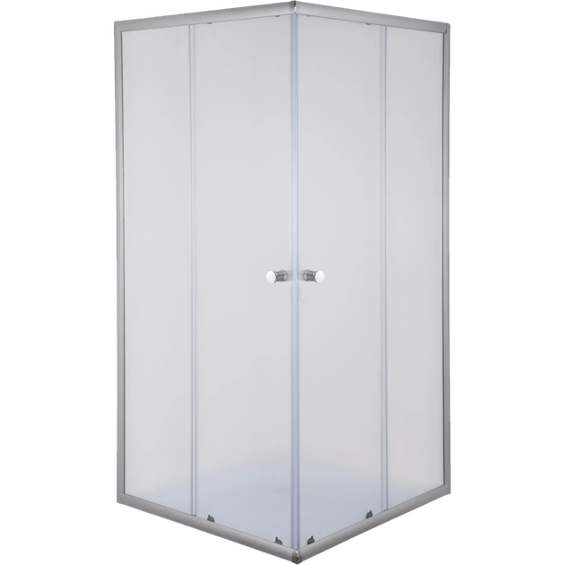 Душова кабіна з низьким піддоном Mixxus CUBIC SCT01-90x90x195-FB CHROME матове скло 4мм (MI6903) - зображення 2