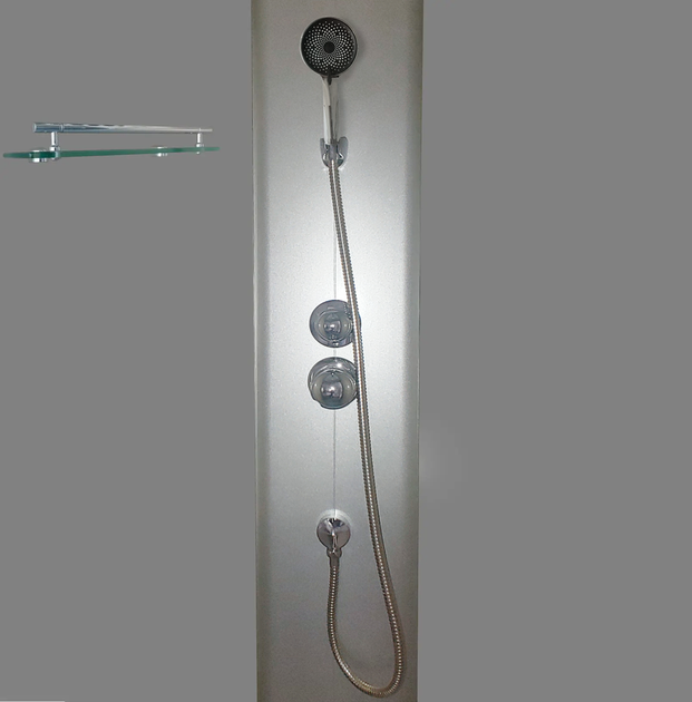 Бокс душовий без гідромасажу Mixxus STRONG SB02-90x90x215-FB SATIN з низьким піддоном (MI6886) - зображення 15