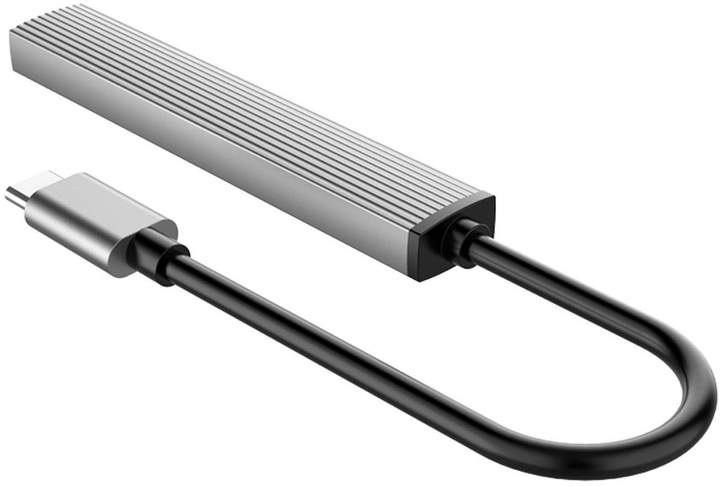 USB-хаб Orico 1 х USB-A 3.0, 3 х USB-A 2.0 5Gbps (AH-13-GY-EP-HW) - зображення 2