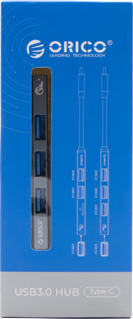 USB-хаб Orico 1 х USB-A 3.0, 3 х USB-A 2.0 5Gbps (AH-13-GY-EP-HW) - зображення 6