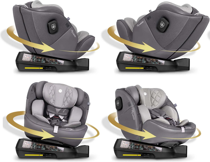 Fotelik samochodowy Nukido Prestige Line 0-36 kg ISOFIX Szary (5903890626679) - obraz 3