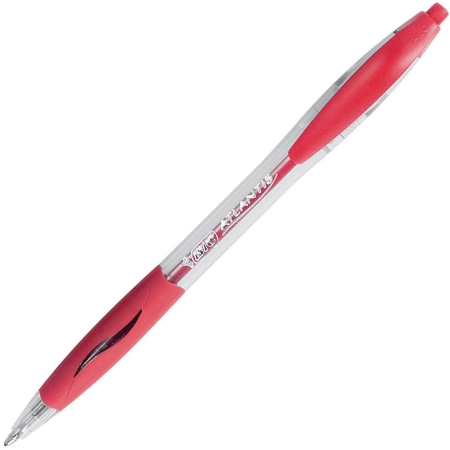 Набір ручок BIC Atlantis Classic Medium 1.0 мм 12 шт Red (3086123001329) - зображення 3