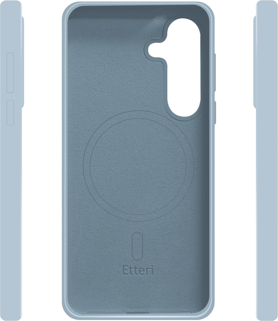 Etui plecki Etteri Silicone Mag do Samsung Galaxy S25 Light blue (GSM192085) - obraz 4