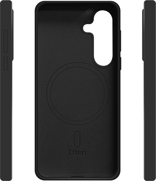 Etui plecki Etteri Silicone Mag do Samsung Galaxy S25 Plus Black (GSM192086) - obraz 4