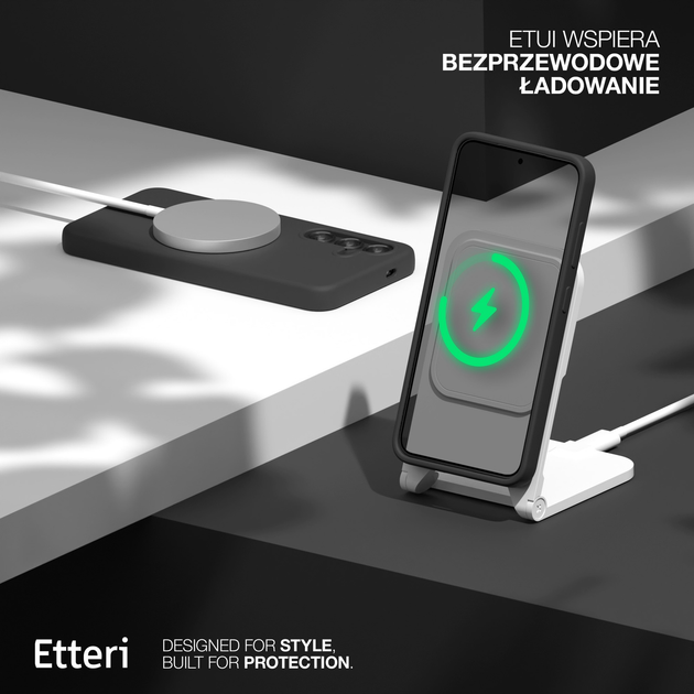 Etui plecki Etteri Silicone Mag do Samsung Galaxy S25 Plus Black (GSM192086) - obraz 5