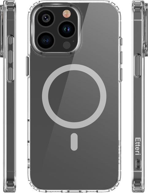 Панель Etteri Color Mag do Apple iPhone 15 Pro 6.1 Grey (GSM190924) - зображення 4