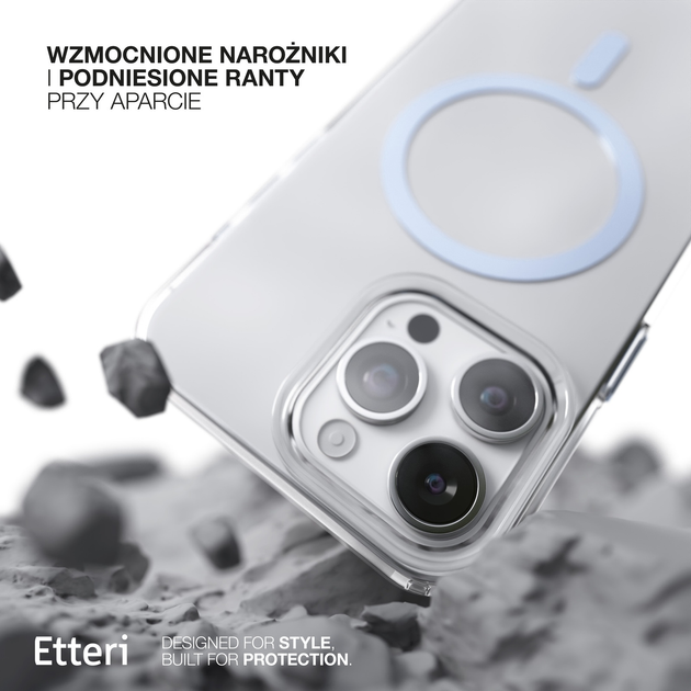 Etui plecki Etteri Color Mag do Apple iPhone 14 Pro 6.1 Light blue (GSM190946) - obraz 8