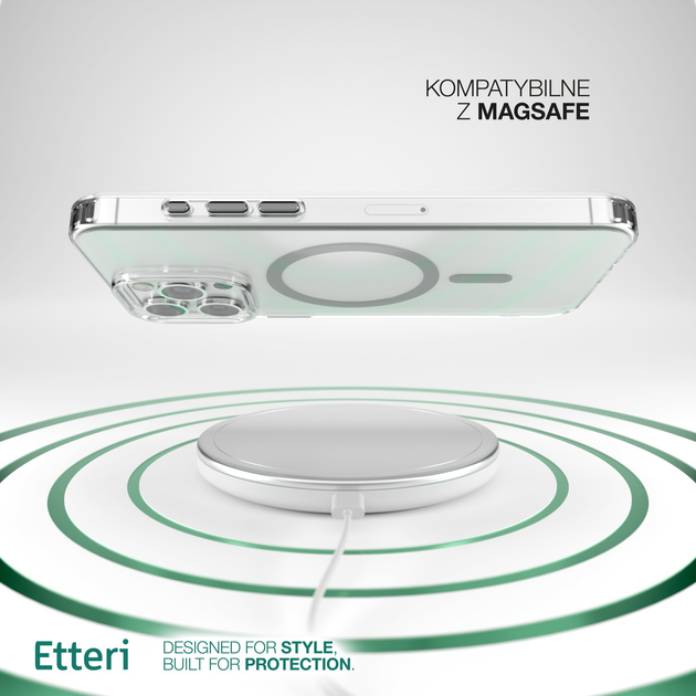 Панель Etteri Color Mag do Apple iPhone 15 Pro 6.1 Grey (GSM190924) - зображення 7