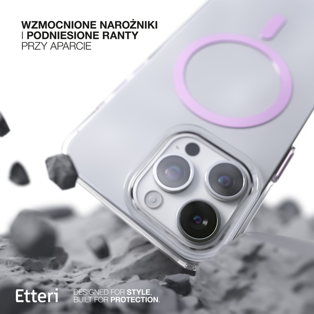 Etui plecki Etteri Color Mag do Apple iPhone 15 Pro 6.1 Pink (GSM190936) - obraz 8
