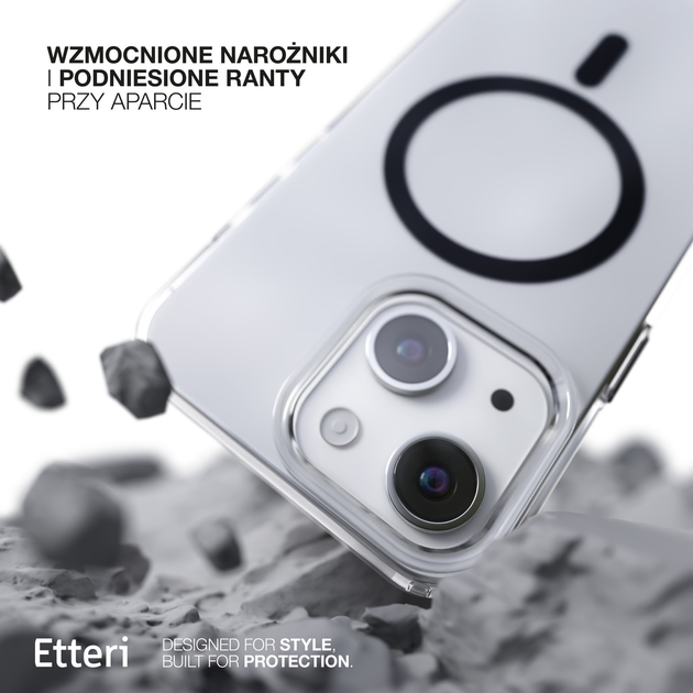 Etui plecki Etteri Color Mag do Apple iPhone 15 Pro 6.1 Black (GSM190912) - obraz 8