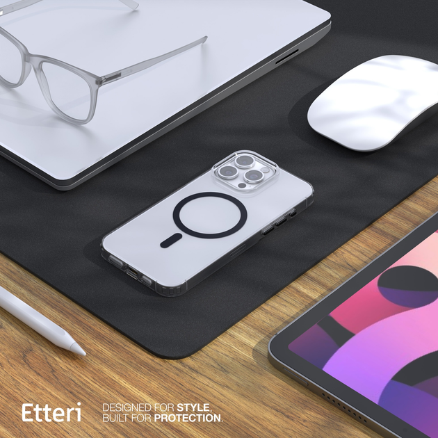 Панель Etteri Color Mag do Apple iPhone 15 Pro Max 6.7 Black (GSM190913) - зображення 9