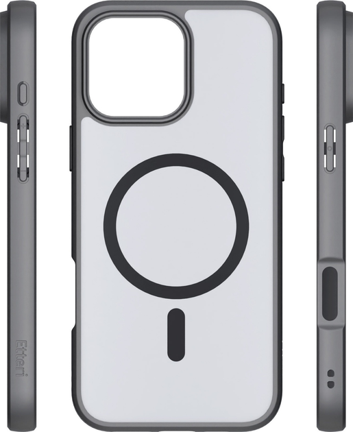 Панель Etteri Matt Mag do Apple iPhone 15 6.1 Black (GSM186869) - зображення 4
