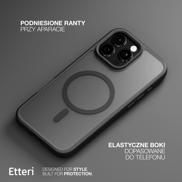 Панель Etteri Matt Mag do Apple iPhone 16 Pro Max 6.9 Black (GSM186875) - зображення 5