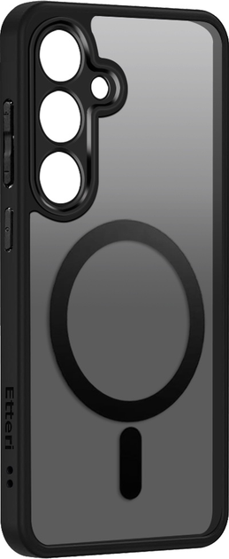 Etui plecki Etteri Matt Mag do Samsung Galaxy S25 Black (GSM192422) - obraz 3