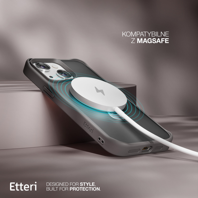 Панель Etteri Matt Mag Ring do Apple iPhone 13 6.1 Grey (GSM190631) - зображення 9