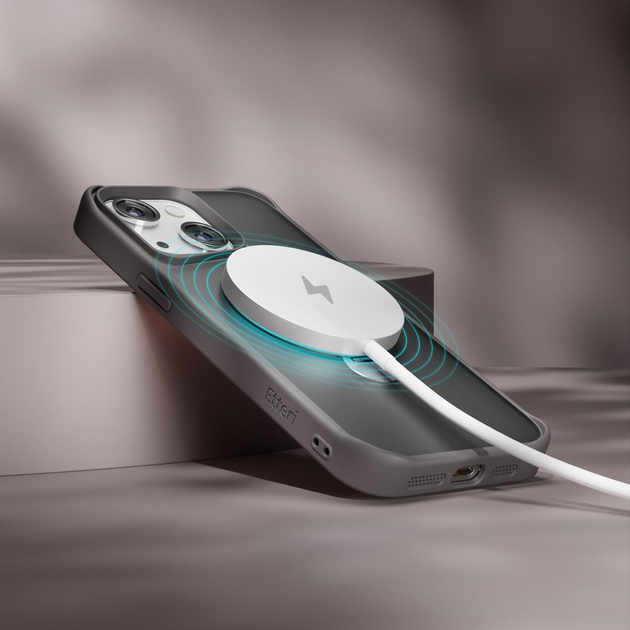 Etui plecki Etteri Matt Mag Ring do Apple iPhone 14 6.1 Grey (5906961960122) - obraz 9