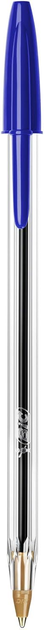 Набір ручок BIC Cristal Original Medium 1.0 мм 100 шт Blue (3086123278233) - зображення 3