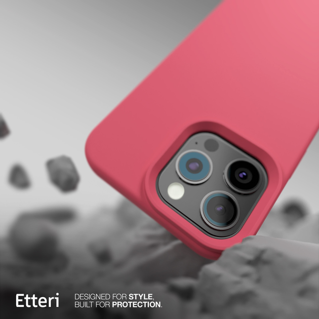 Панель Etteri Silicone Case do Apple iPhone 14 6.1 Raspberry (GSM183571) - зображення 8