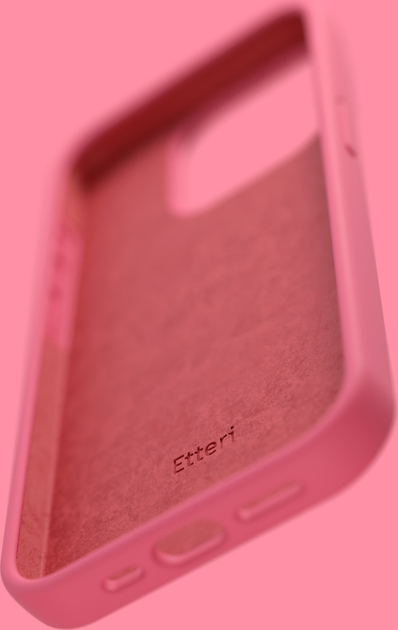 Панель Etteri Silicone Case do Apple iPhone 14 6.1 Raspberry (GSM183571) - зображення 11