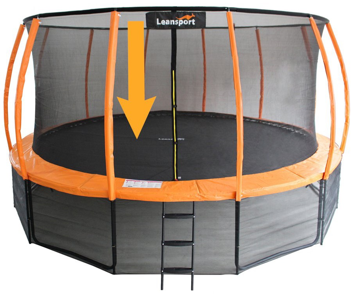 Мат LEAN Toys Sport для батута серії Best 244 см 8 футів Чорний (5903802457377) - зображення 4