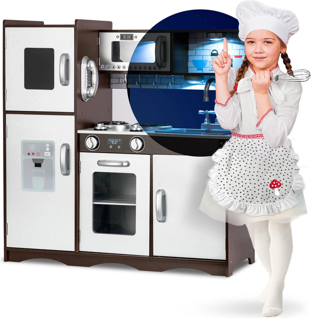 Drewniana kuchnia dla dzieci RICOKIDS Retro (5902854518685) - obraz 4